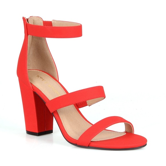 2Becca-04 Three-piece Women's High Heel Sandals - Picture 1 of 3